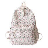 Mochila floral con estética cottagecore